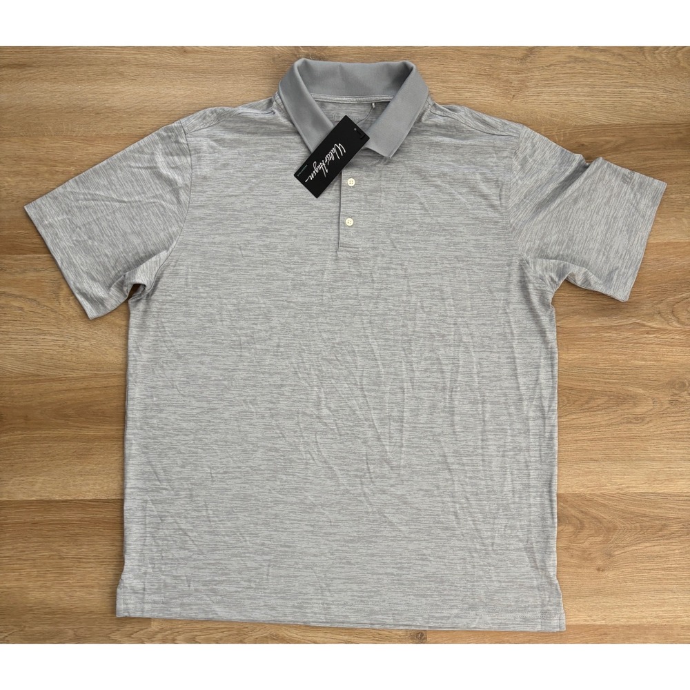 NWT Men's Walter Hagen Essentials Polo - XL - Light/Dark Gray